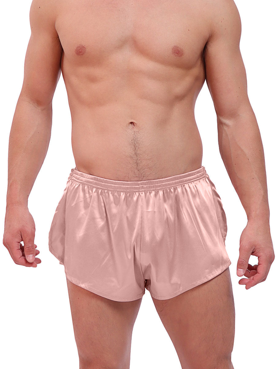 men's pink silk shorts - XDress
