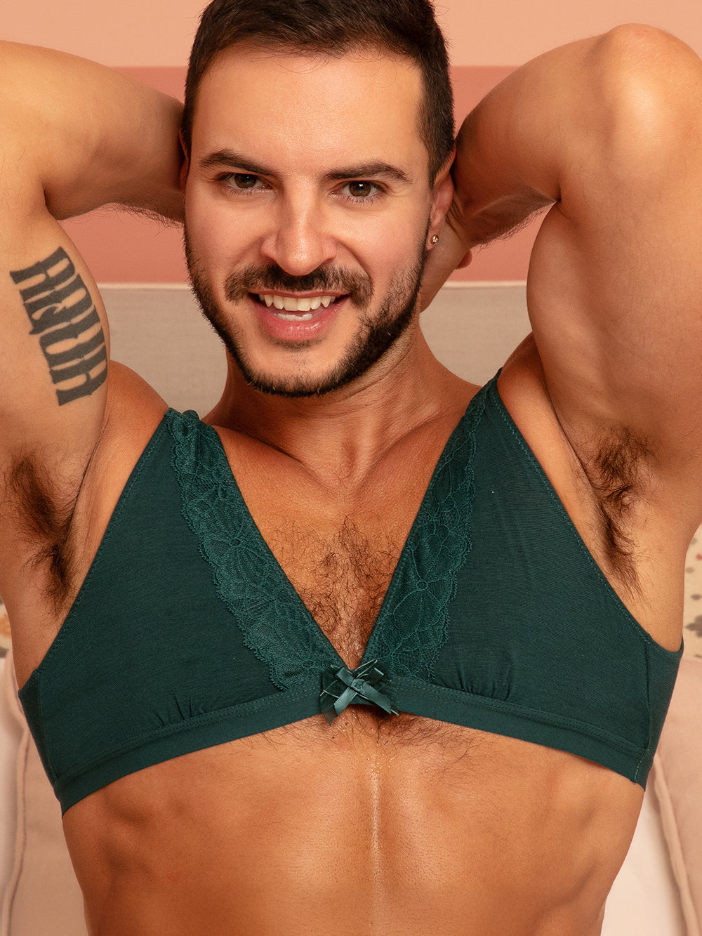 Teal Sky Soft Bra - Sexy Men's Lingerie - XDress