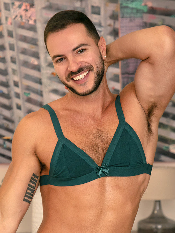 Teal Sky Soft Bralette - Sexy Men's Lingerie - XDress Teal Sky Soft Bralette - Sexy Men's Lingerie - XDress