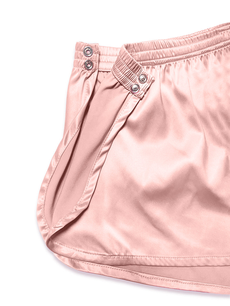 men's pink silk shorts - XDress