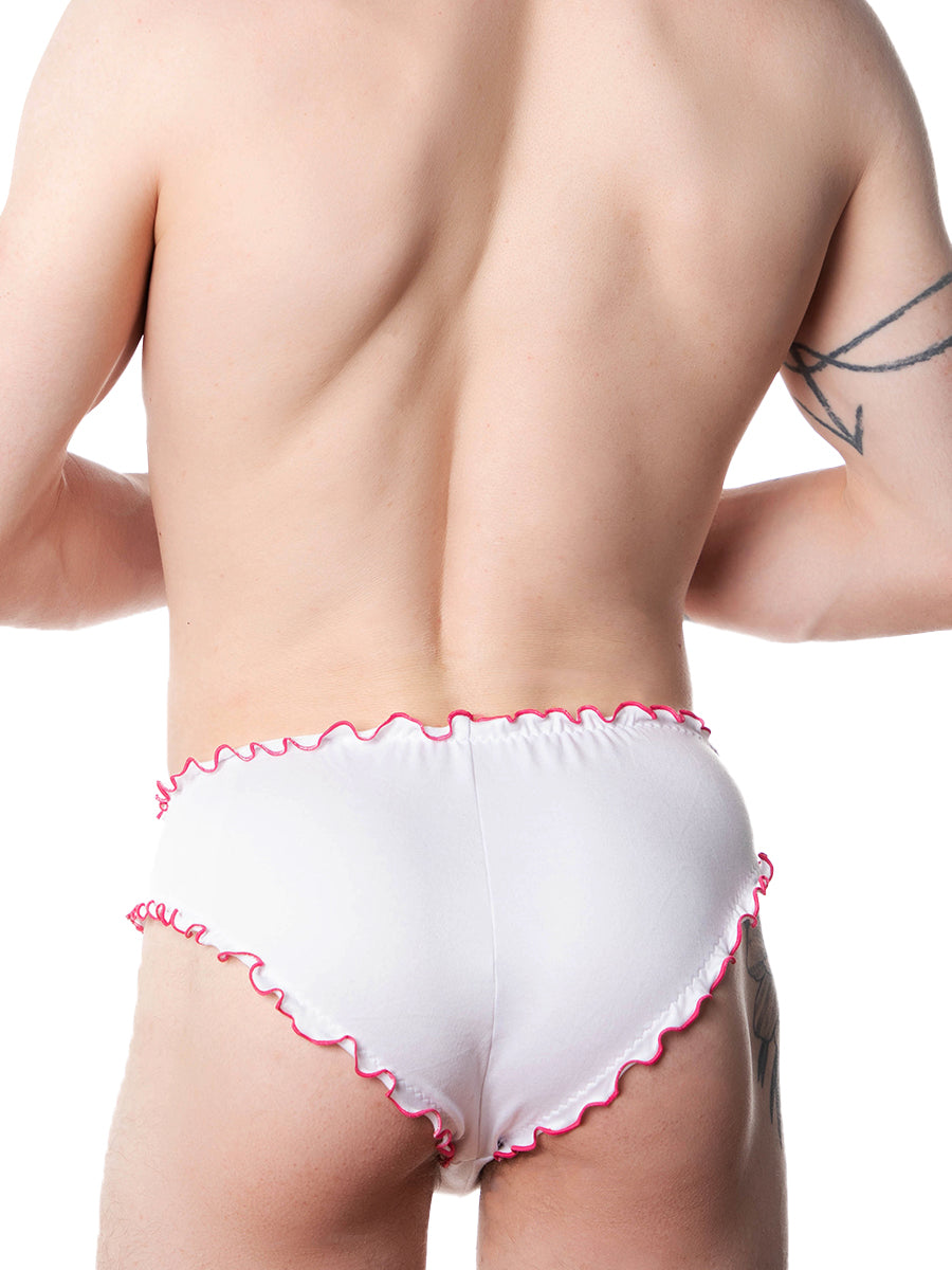 men's white strappy briefs - Body Aware UK