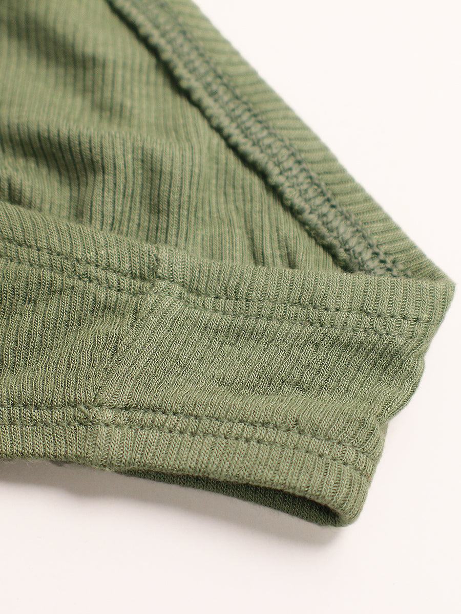 men's green ribbed briefs - XDress