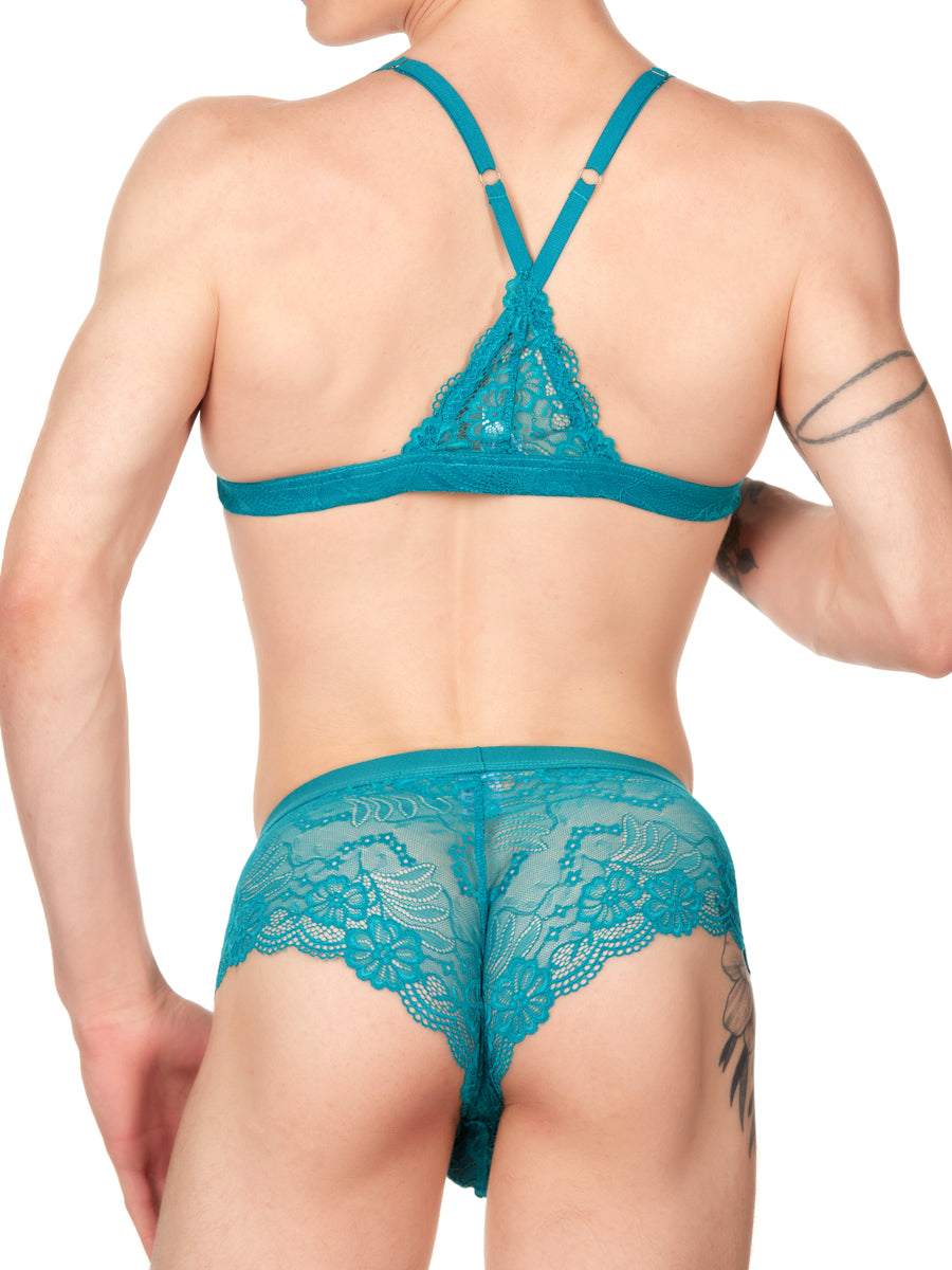 Unisex Blue Lace Bra