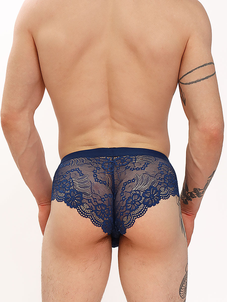 men's blue lace briefs - XDress