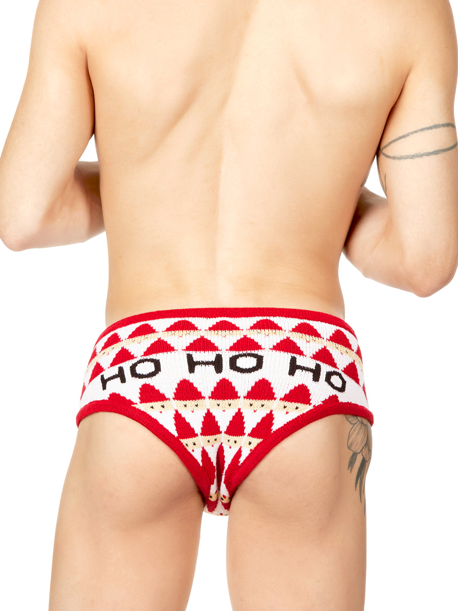Men's red knitted panty