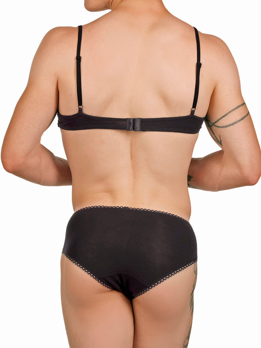 men's black modal bra - XDress