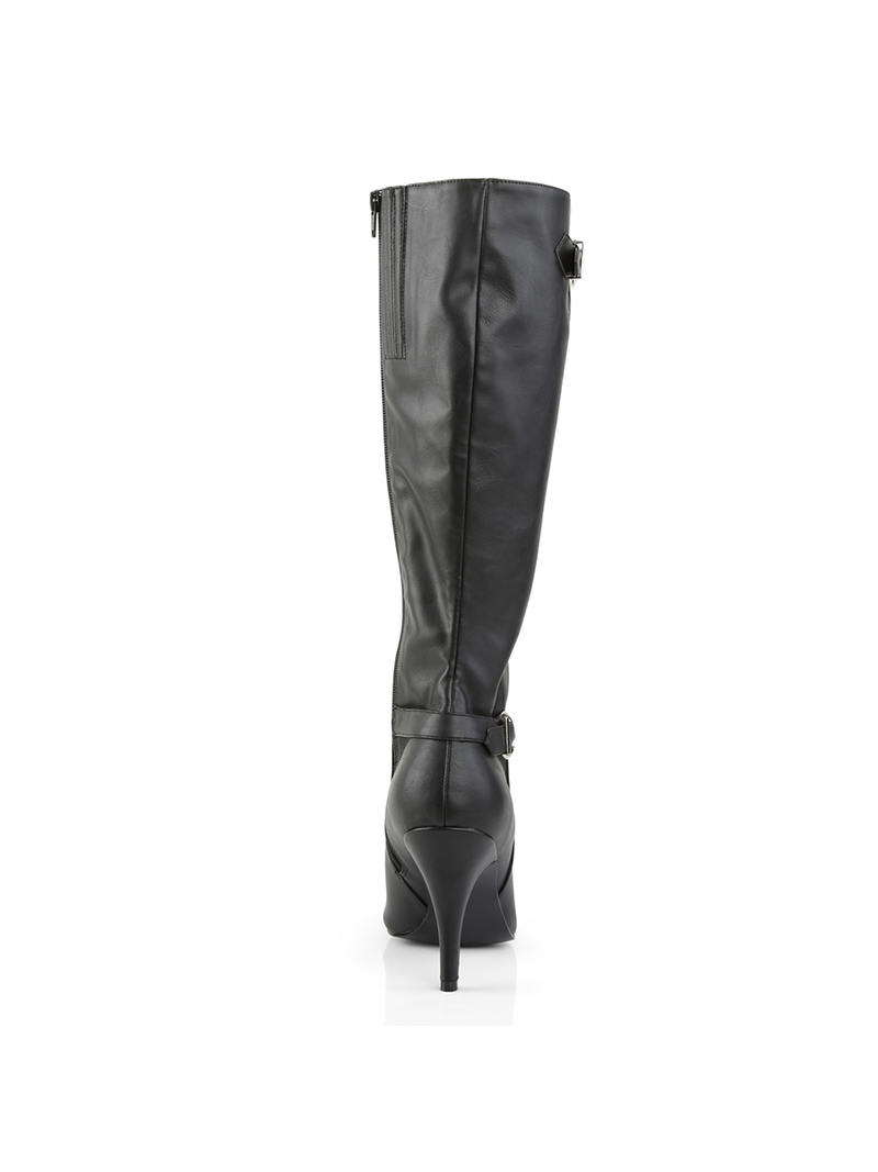 Knee Length Faux Leather Boot