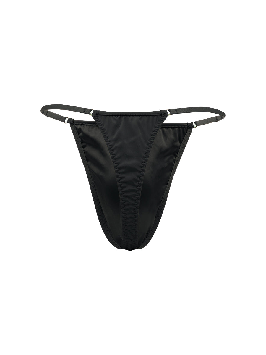 Black men's underwear on a white background