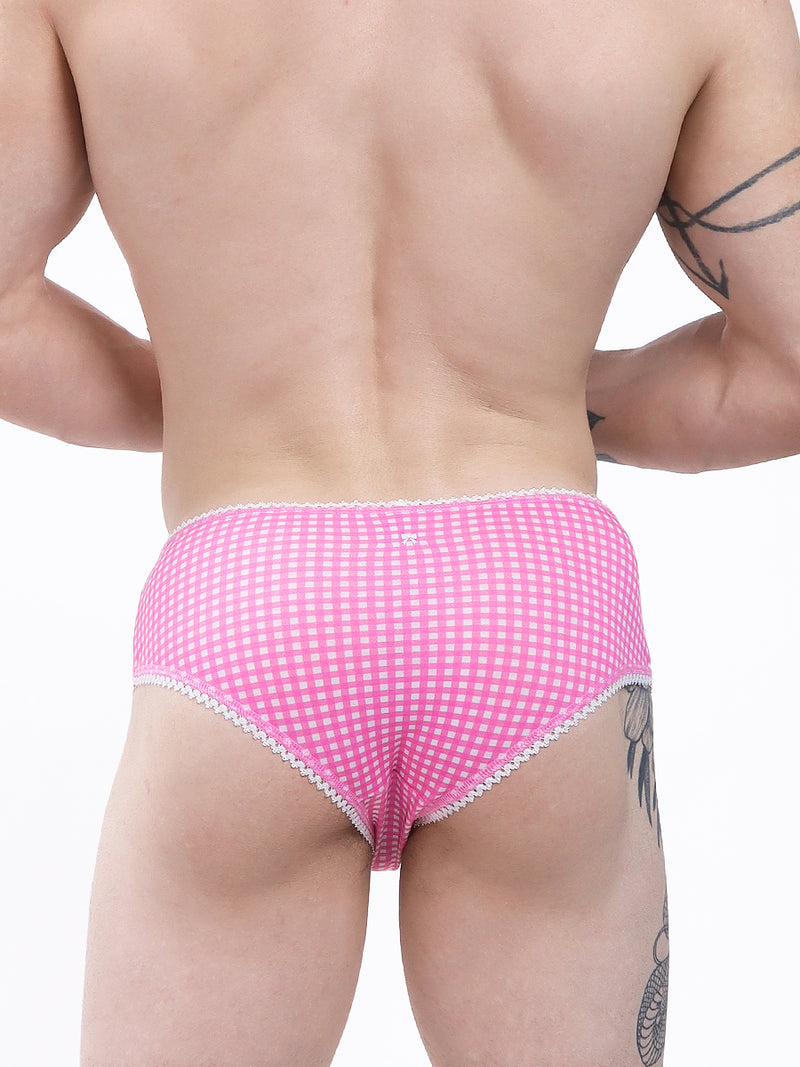 men's pink print panties - XDress