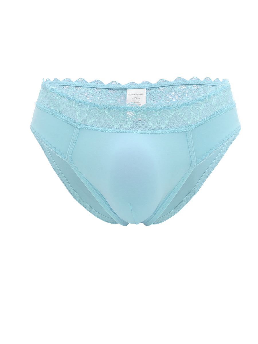 Light blue XDress men's panties on a white background.