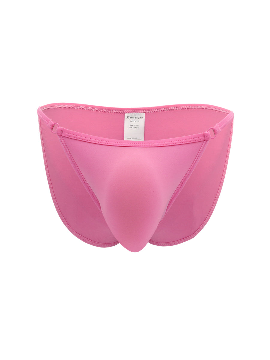 Pink XDress men's panties on a white background.