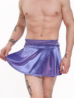 men's purple satin skirt - XDress