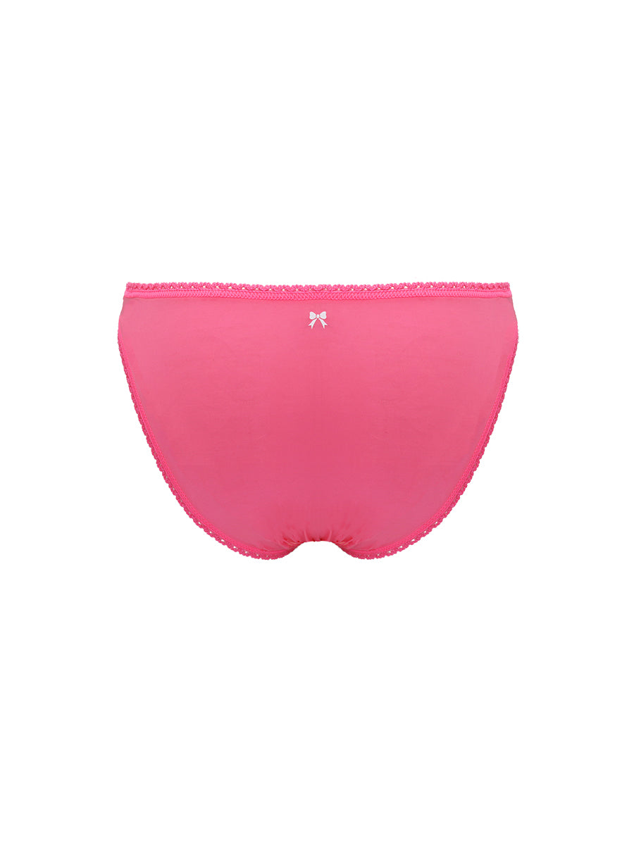 Pink men's underwear on a white background