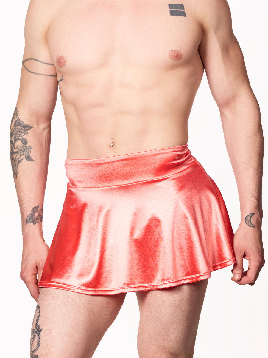 men's peach satin skirt - XDress