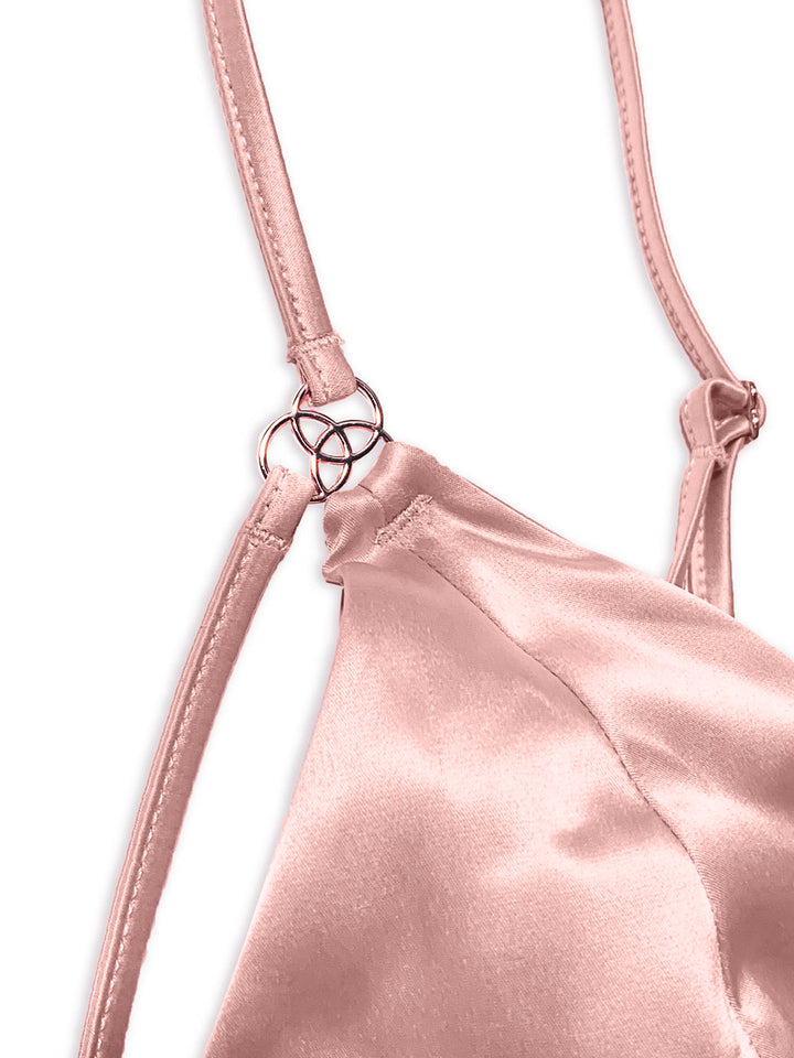 men's pink silk bra - XDress