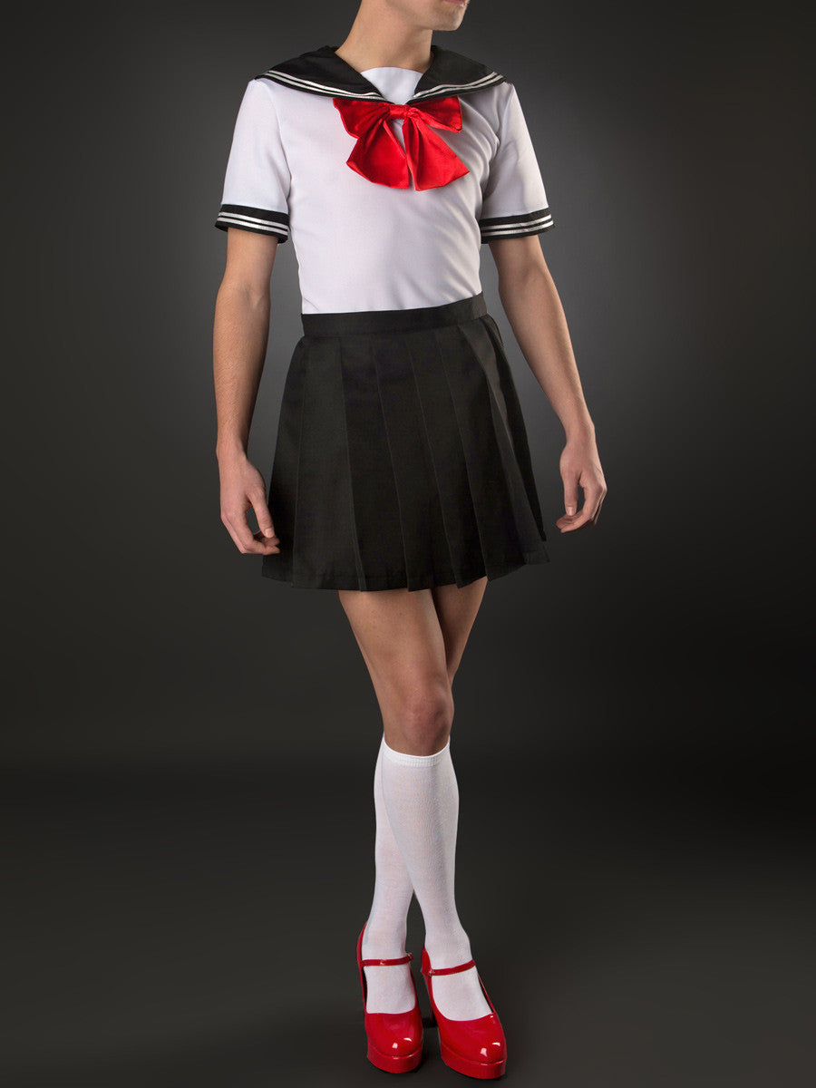 Men's Little Japanese school girl crossdressing uniform costume