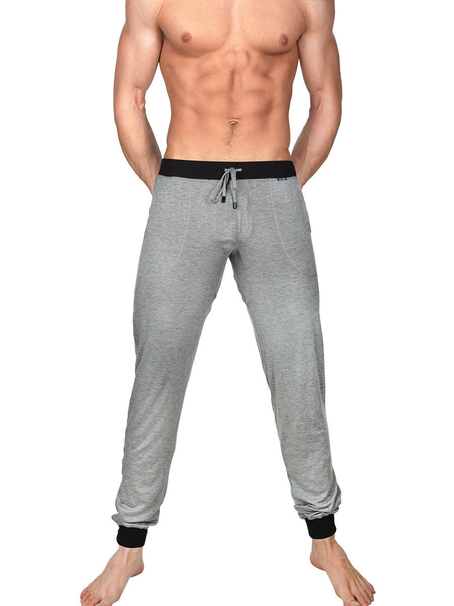 Take it Easy Lounge Crops Heather Grey