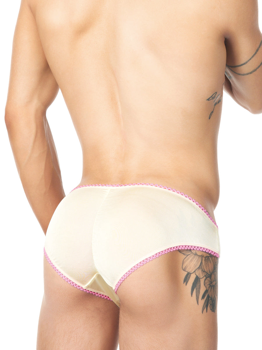 Men's White Bikini Pouch Panties