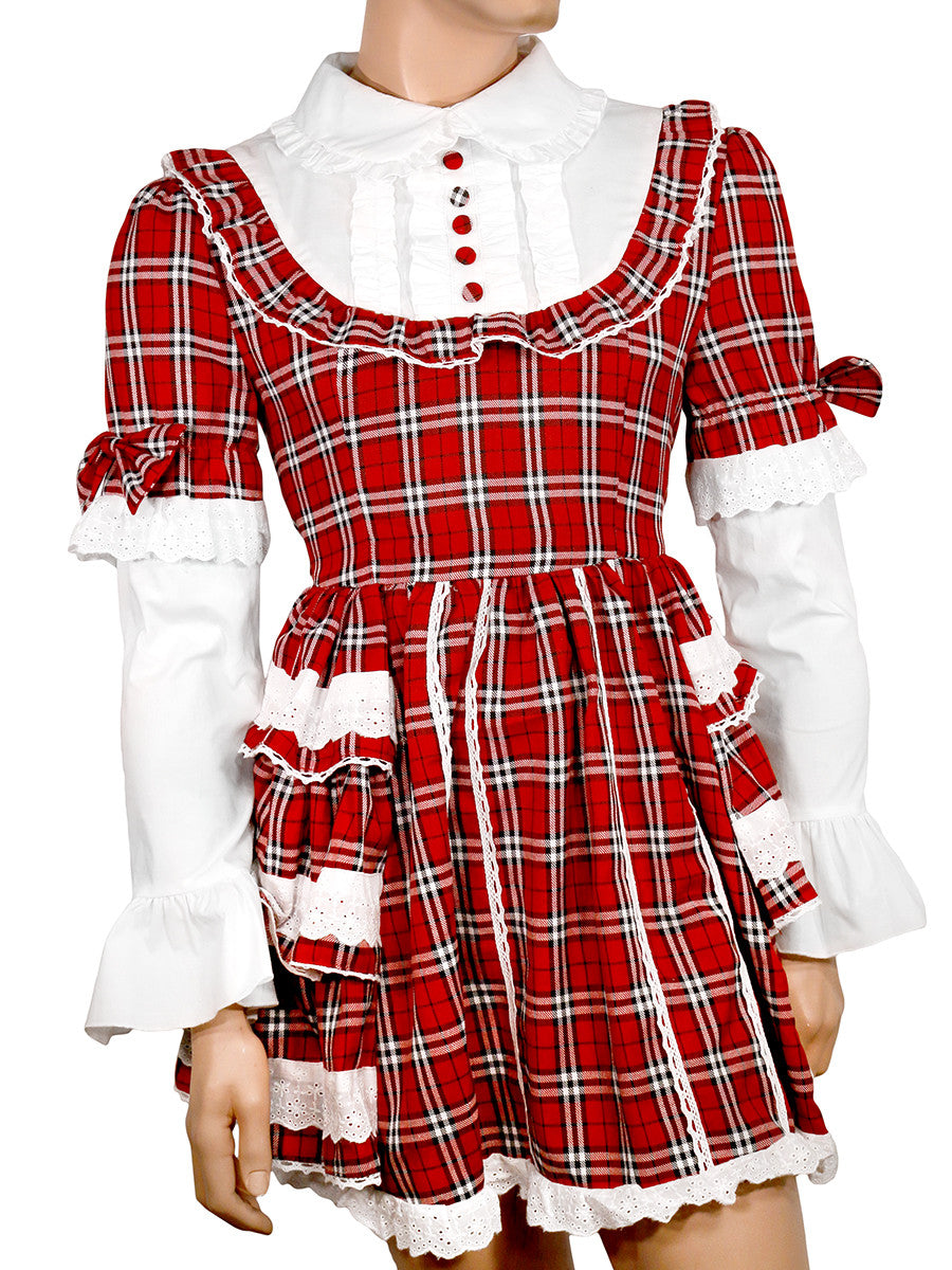 Men's Plaid School Girl Dress