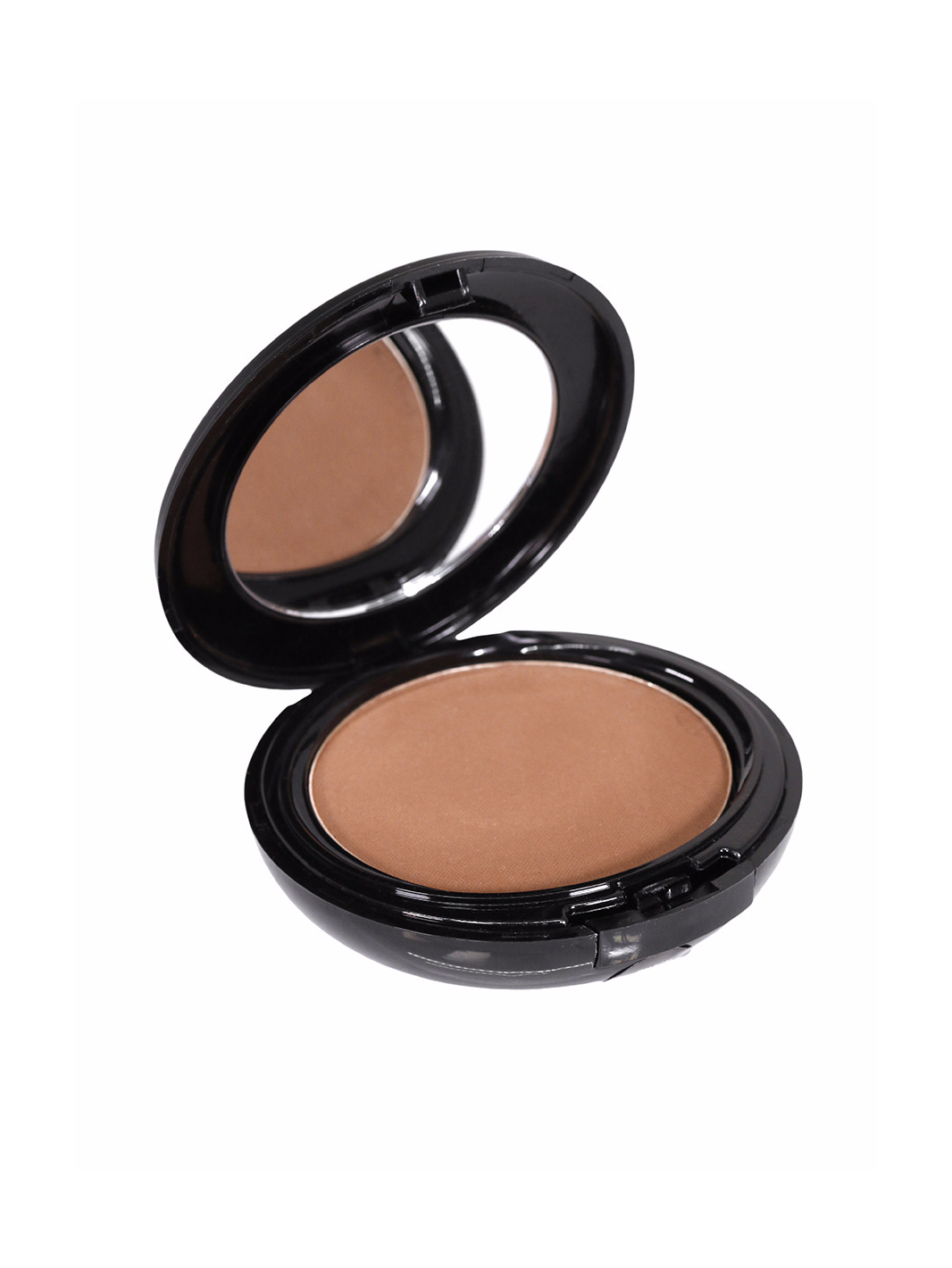 Men's bronze powder compact makeup with mirror