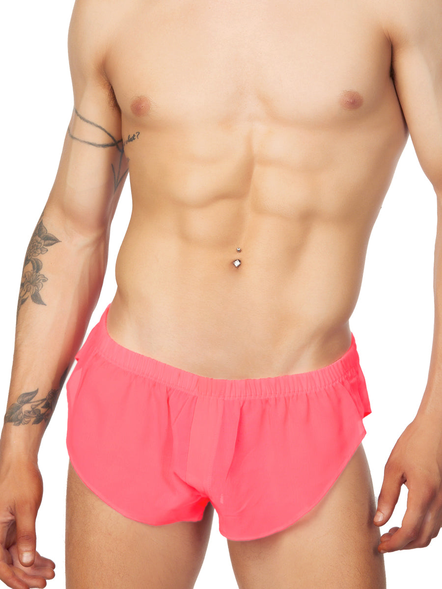 Men's pink booty shorts