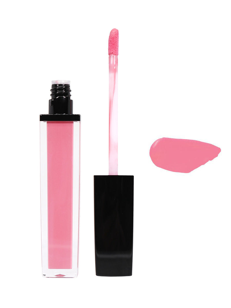 Men's pink lip gloss makeup