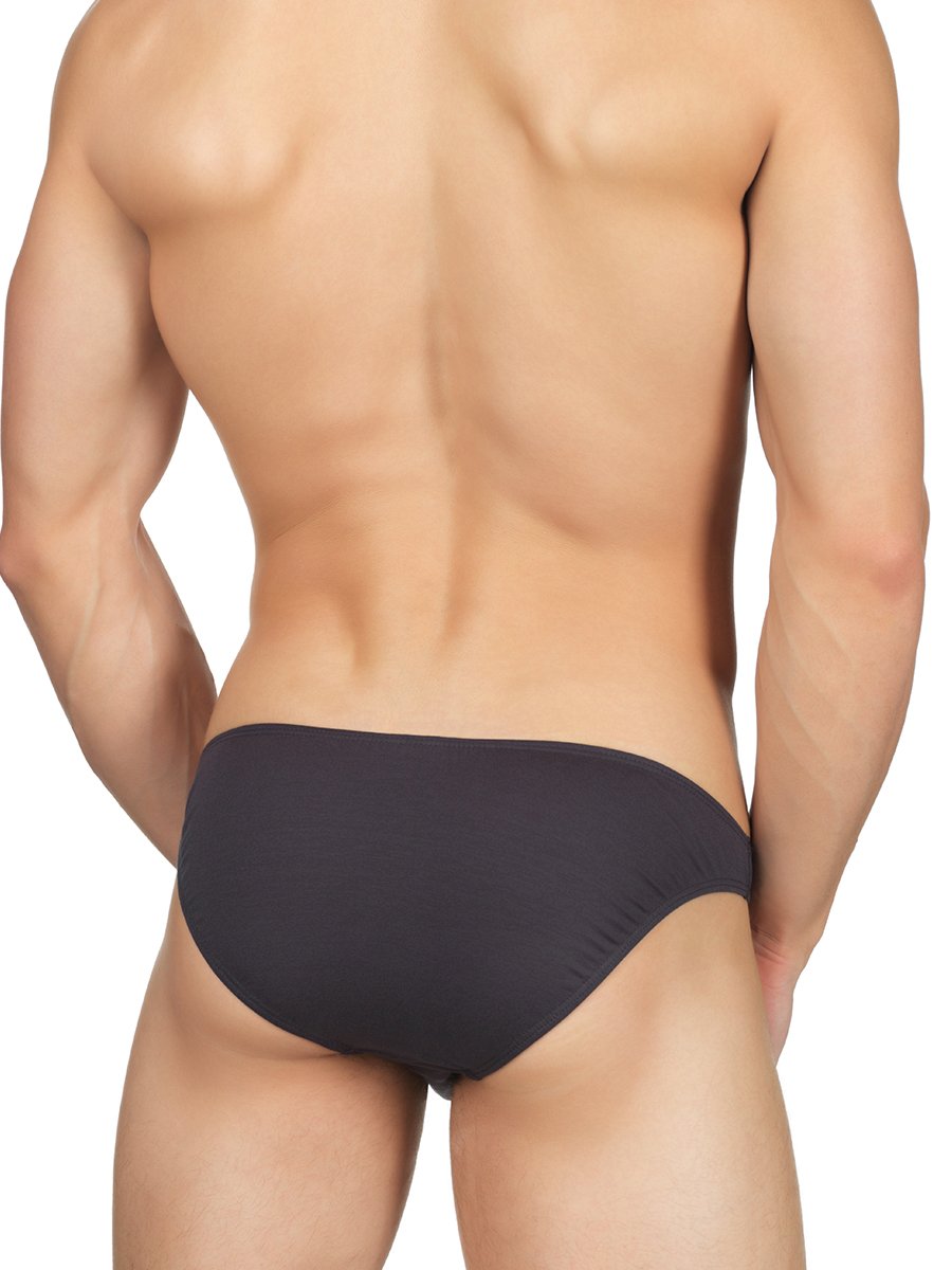 Men's gray bikini cut panty