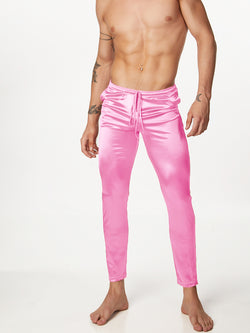 Men's pink satin pants - XDress