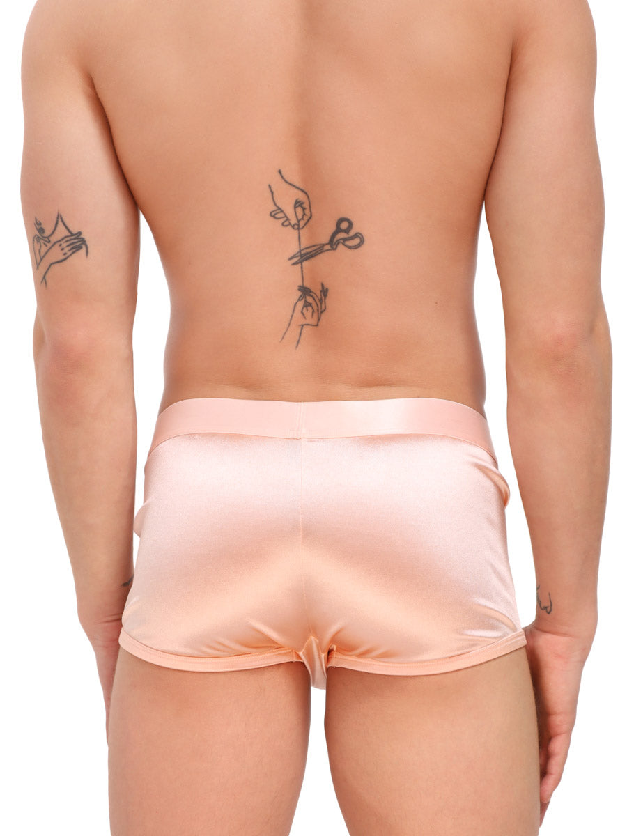 men's pink satin boxer briefs - Body Aware