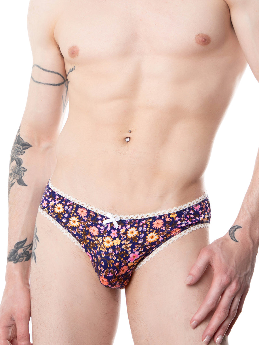 men's blue floral print panties - XDress