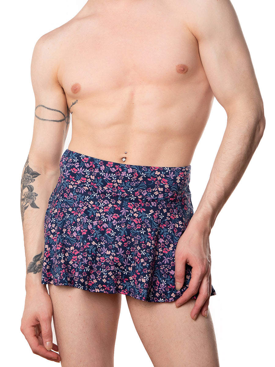 men's blue floral mini-skirt - XDress