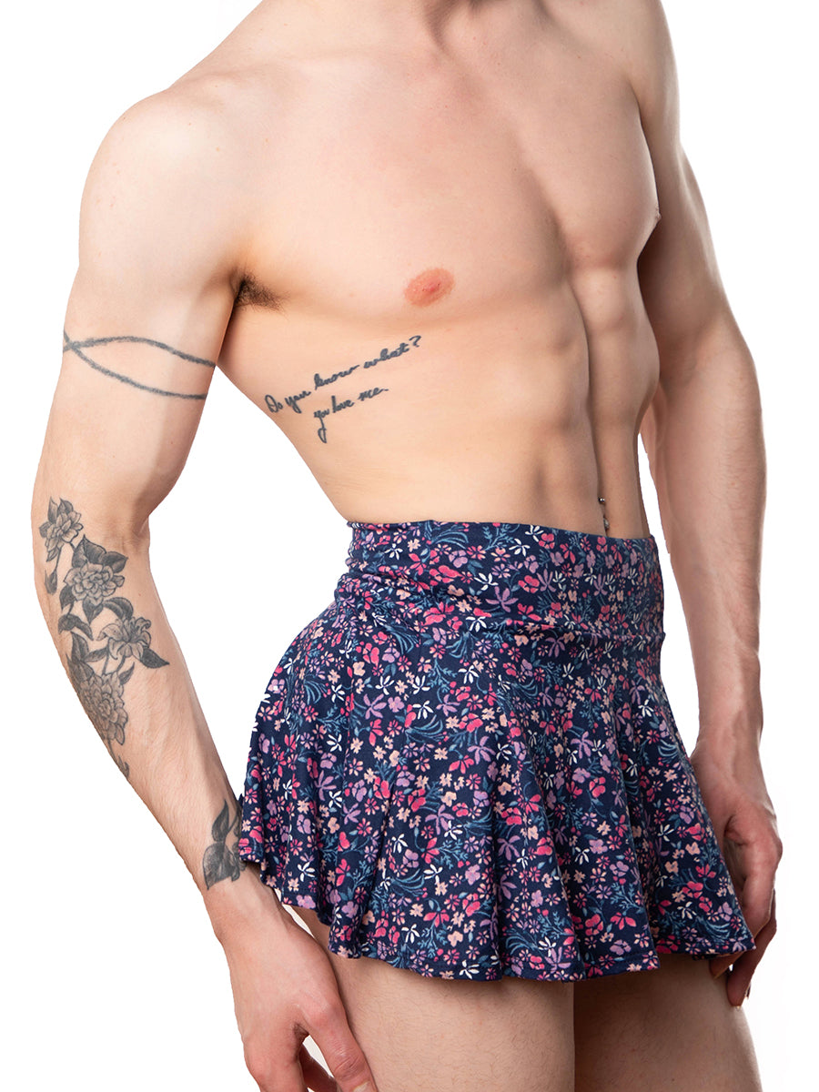 men's blue floral mini-skirt - XDress