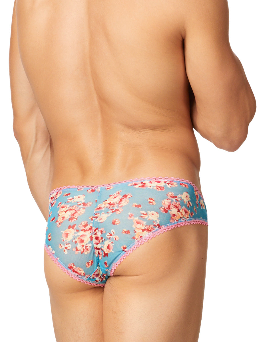 Men's Floral Mesh Panties