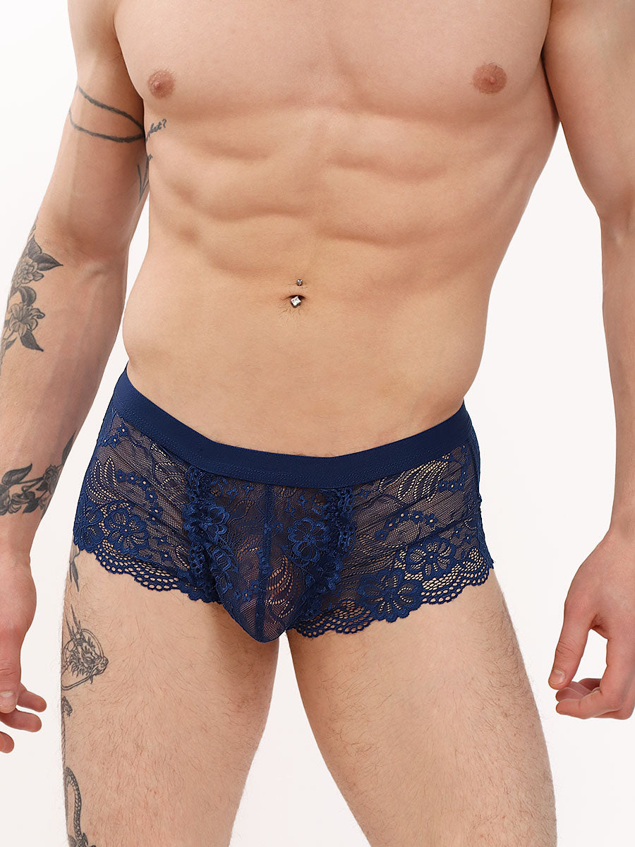 Men's blue lace boxers - XDress