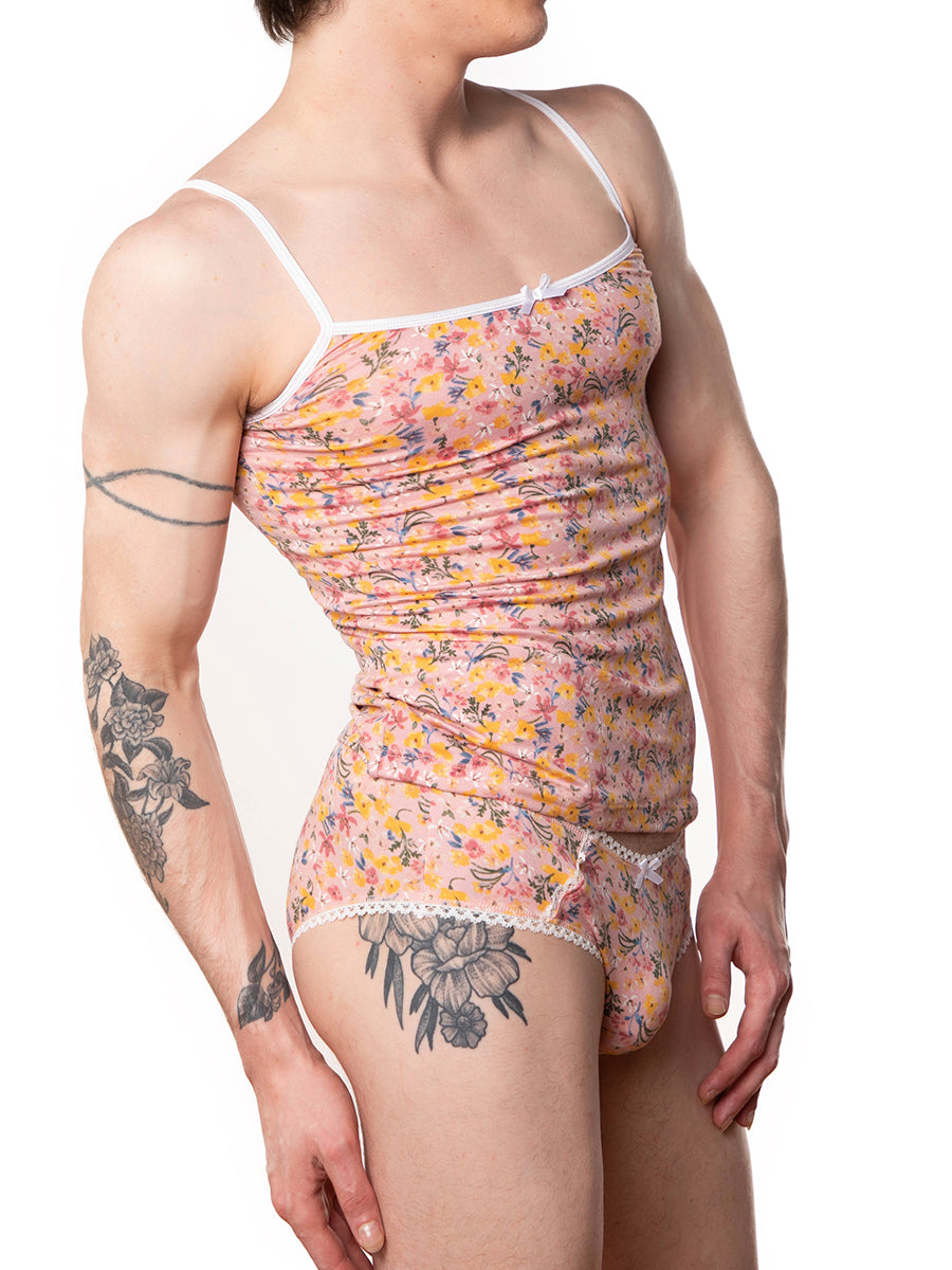 men's pink floral camisole - XDress