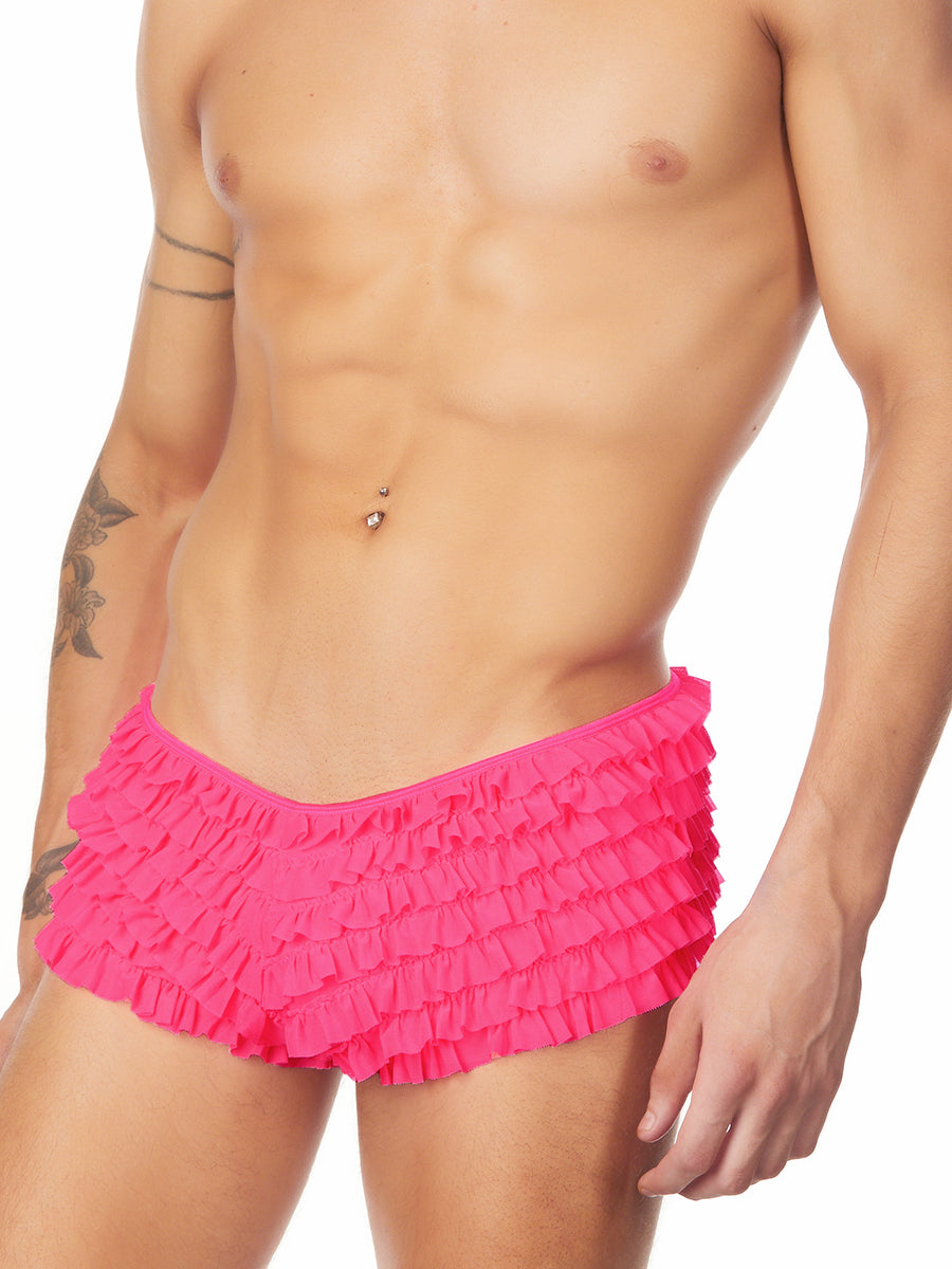 Men's pink ruffled panties