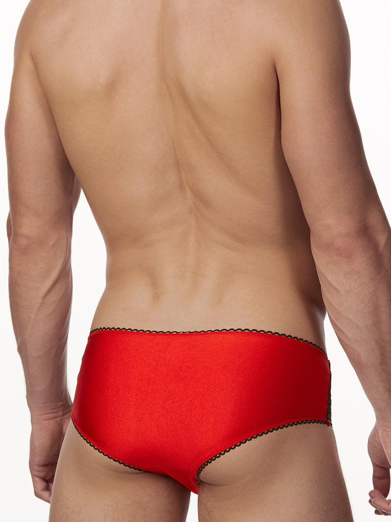 Men's Red Lace Panties
