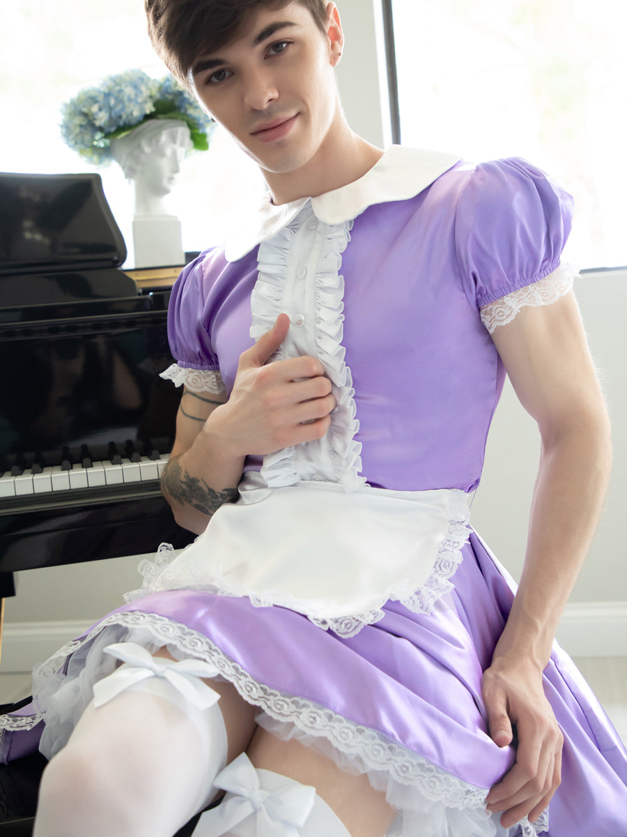 Men's purple Maid Dress