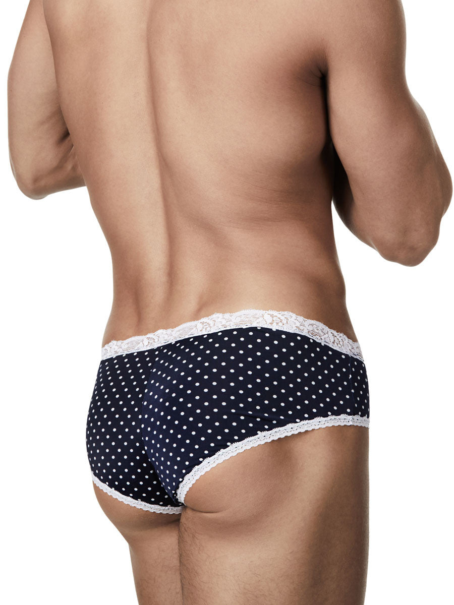 Men's polka dot and lace panties