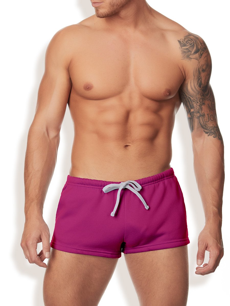 men's pink short shorts