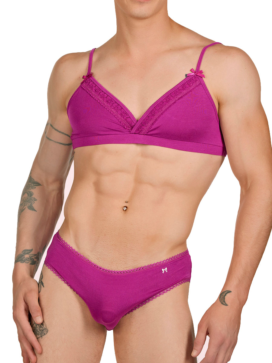 men's pink modal bra - XDress
